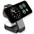 3-In-1 Docking Station with USB Type-C Cable for Iphone & Apple Watch, Black